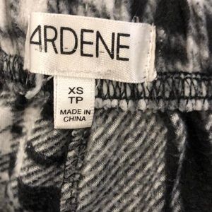 Black and white checkered pyjama pants